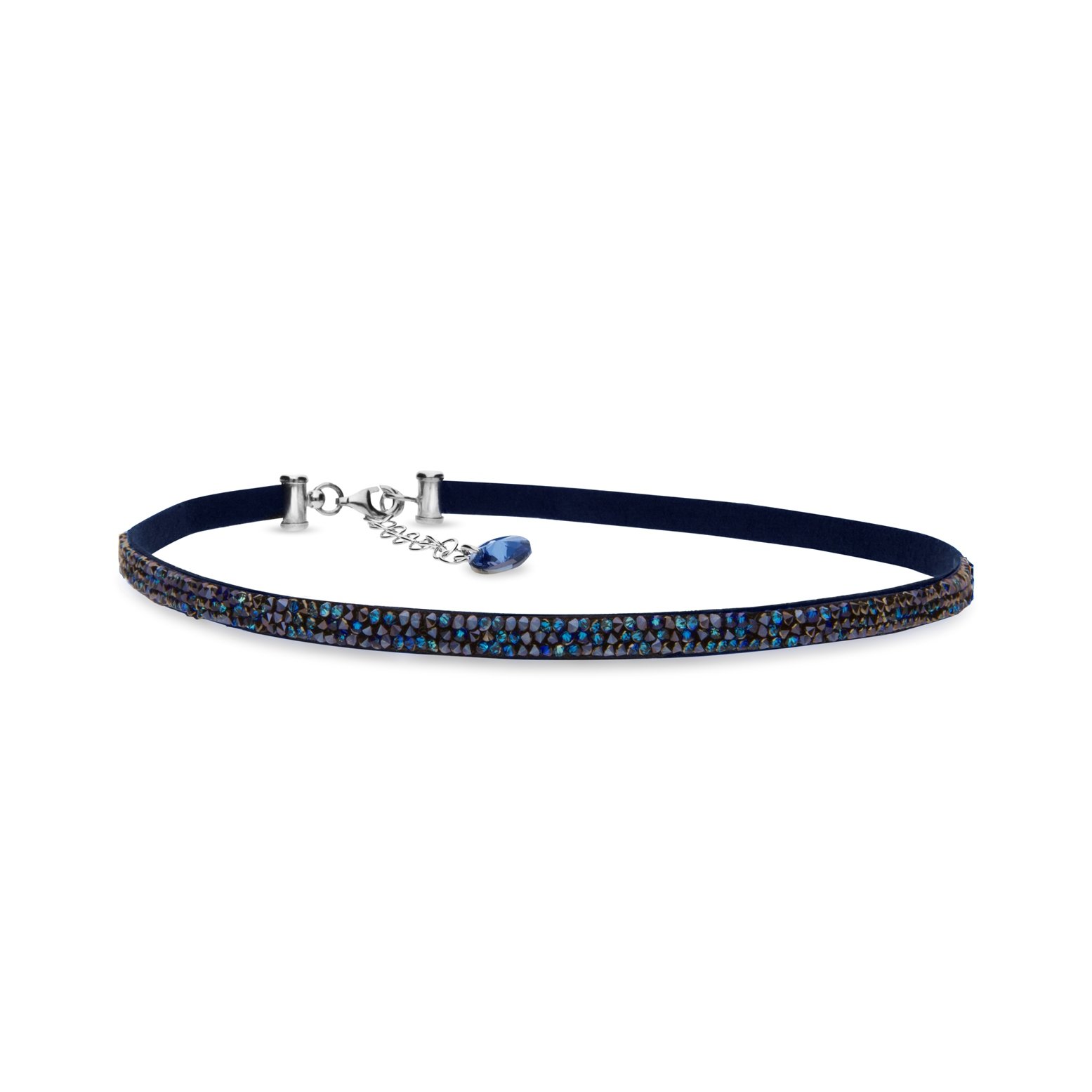 

Чокер из алькантары SPARK Stripe Rock со Swarovski модели NOTRK1NBB