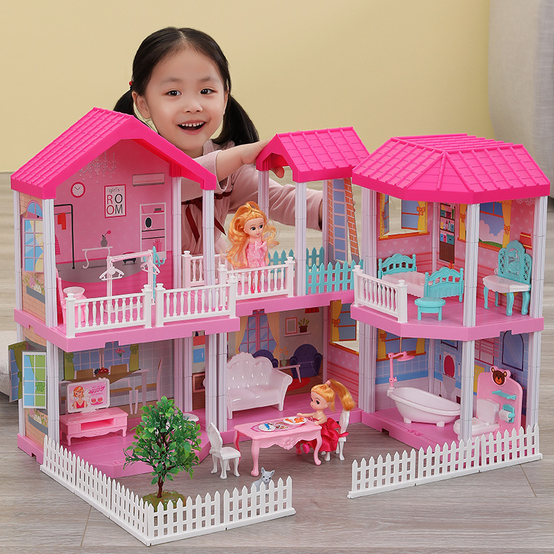

Дом для кукол "My dream house" (куклы в наборе) с аксессуарами, кукольный домик