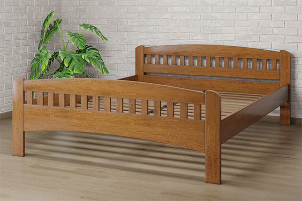 

Ліжко Camelia Розалія 120х190 Горіх світлий Сосна Лак