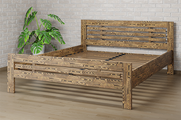 

Ліжко Camelia Фрезія 140х190 Горіх темний Сосна Олія