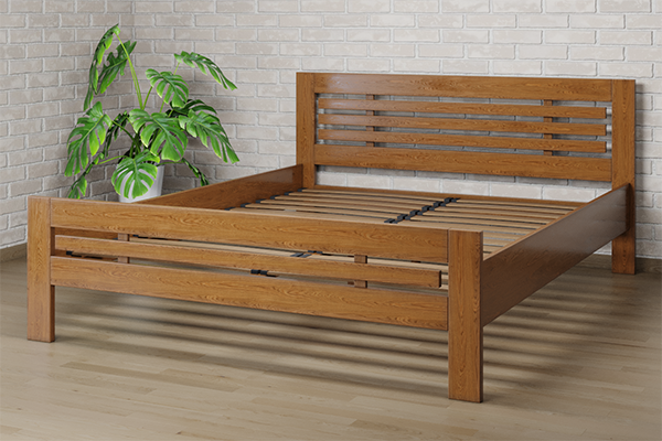 

Ліжко Camelia Фрезія 120х190 Горіх світлий Бук Лак