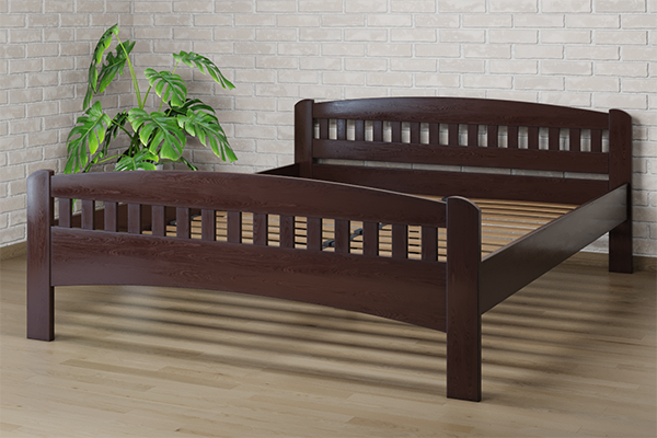 

Ліжко Camelia Розалія 120х190 Горіх темний Бук Лак