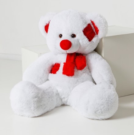 

Мишка плюшевый TEDDY BOOM игрушка 100 см белый