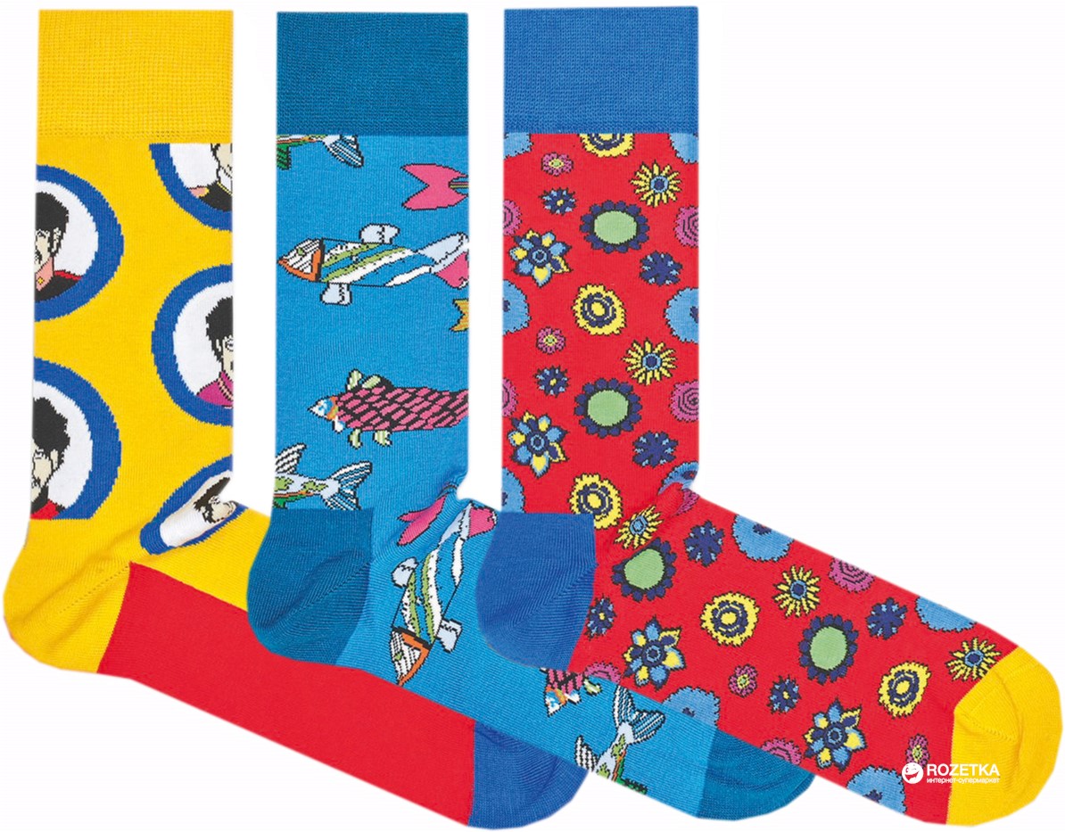 

Носки Happy Socks The Beatles Socks Box Set XBEA08-2000 41-46 Разноцветные