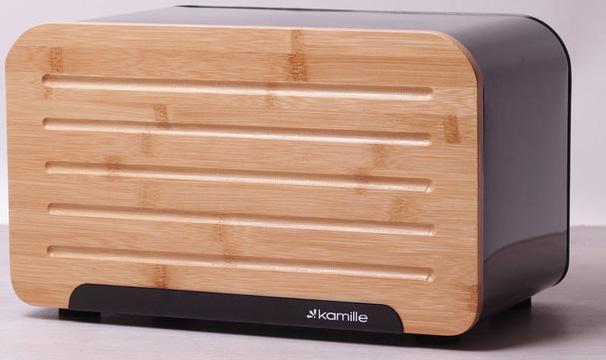 

Хлебница Kamille Breadbasket Steel Bamboo 35х20см из нержавеющей стали Цвет черный