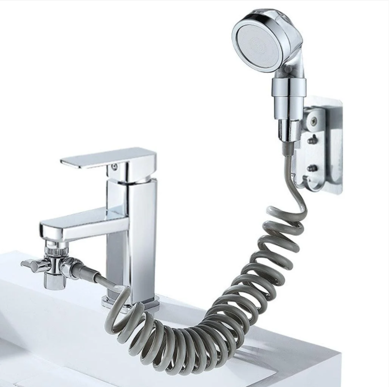 

Душевая система на умывальник с переключателем на смеситель Modified Faucet With external Shower