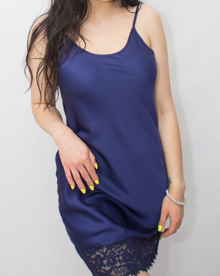 

Нічна сорочка жіноча GLAMOUR НС 3006 синя XL