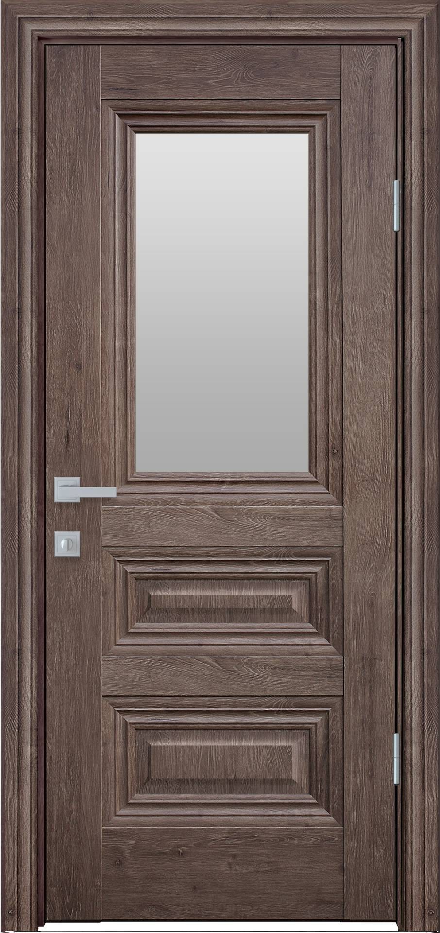

Двери межкомнатные Новый Стиль Камилла-G-Орех-Норвежский Ecowood стекло сатин 800*2000