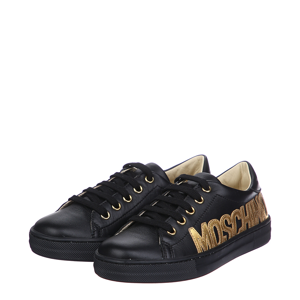 

Кеды Moschino 26300 nero-oro 24 черный