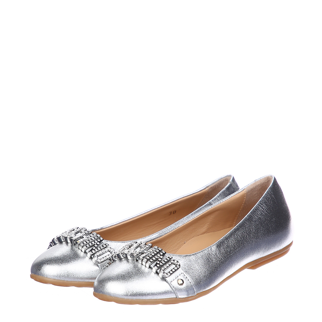 

Балетки Moschino 26240 argento 29 серебристый