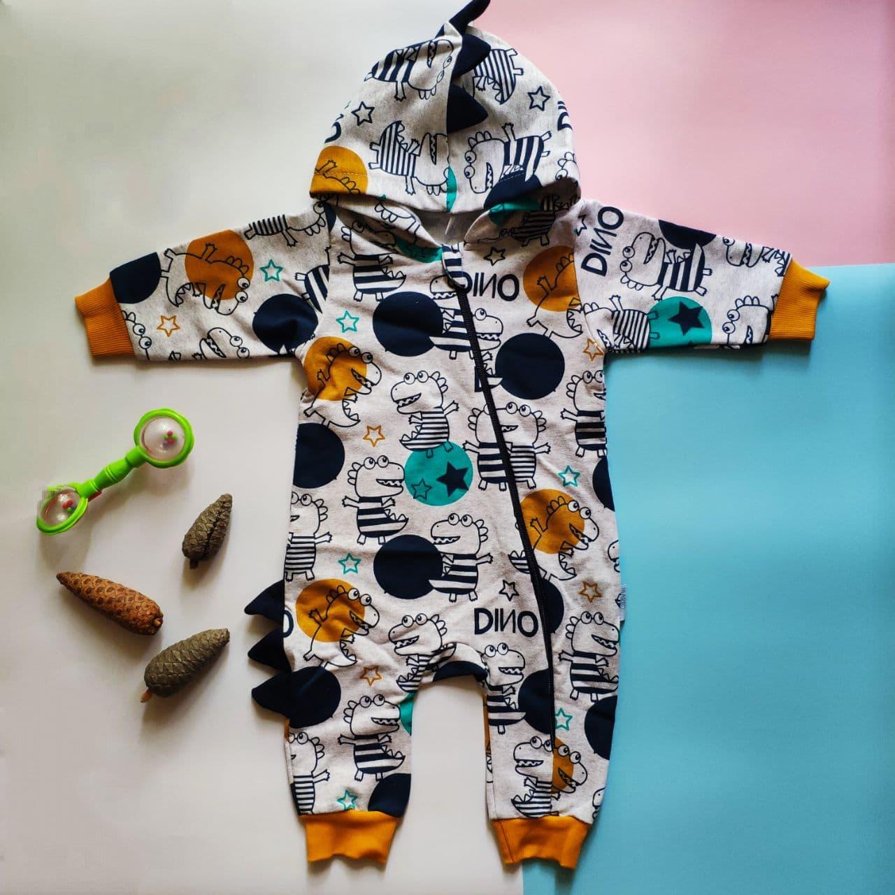 

Комбінезон для малюків Mario Kids 03-30-15 Діно 74р Сірий