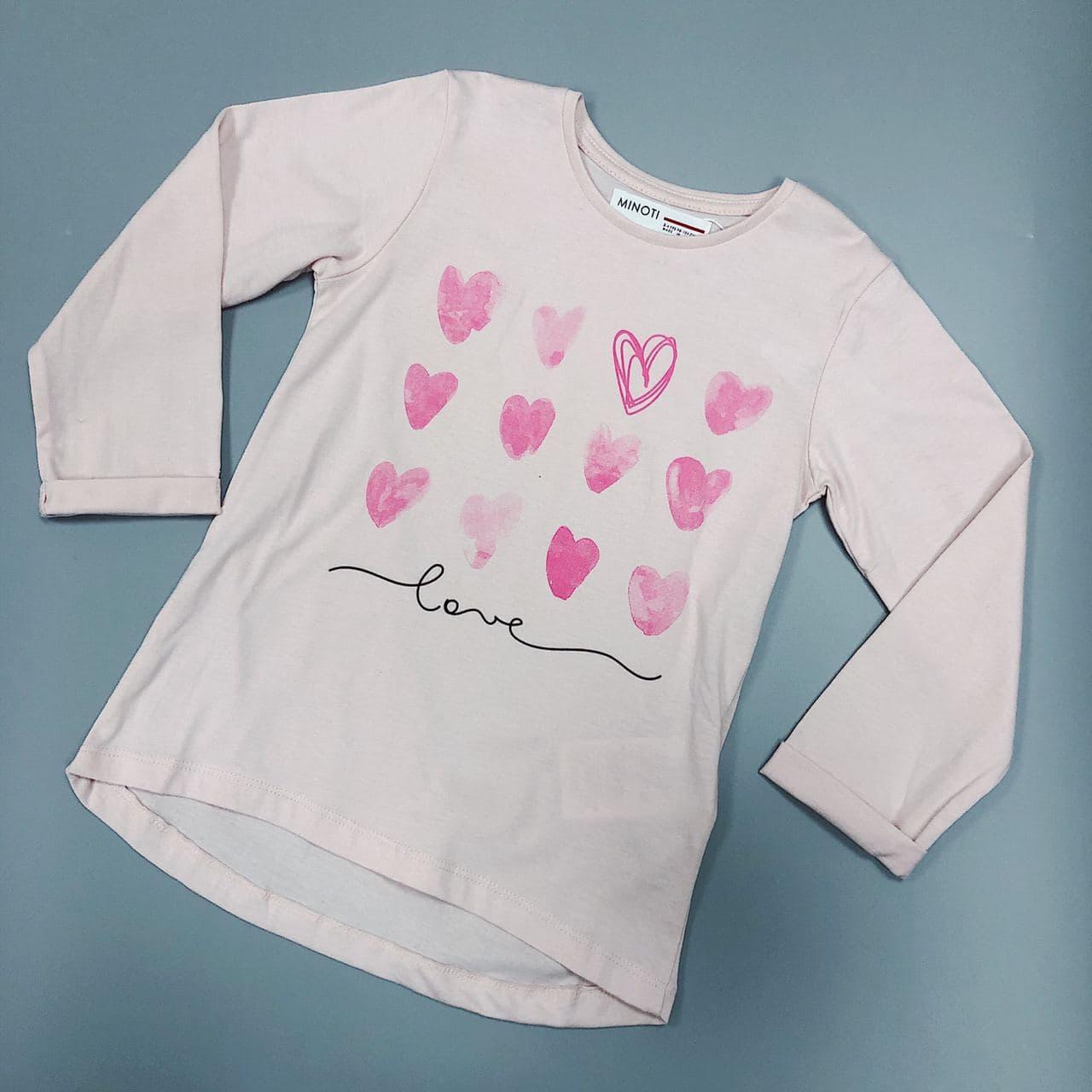 

Кофтинка для дівчаток Minoti 4KIDTEE13 Рожева 4-5 лет