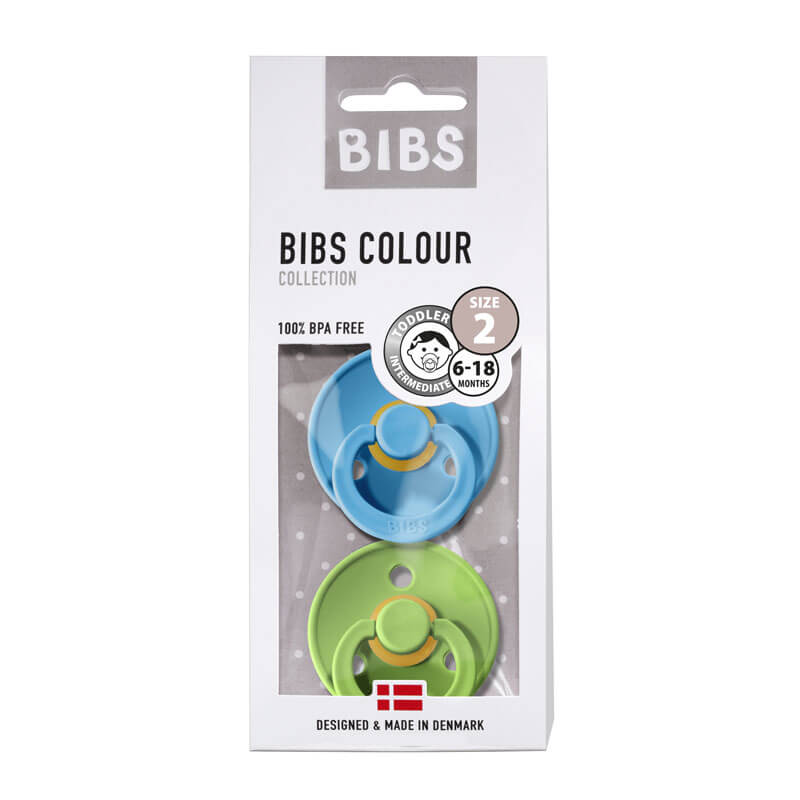 

Пустышка BIBS Color Clear Water + Pear 6-18 месяцев