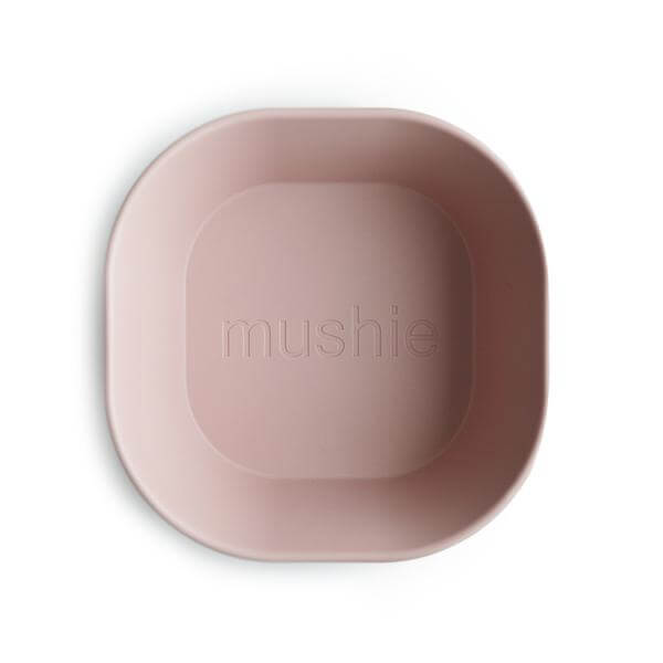 

Квадратная глубокая тарелка Mushie Blush