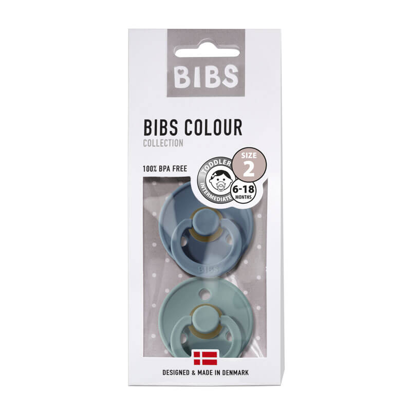 

Пустышка BIBS Color Petrol + Island sea 6-18 месяцев
