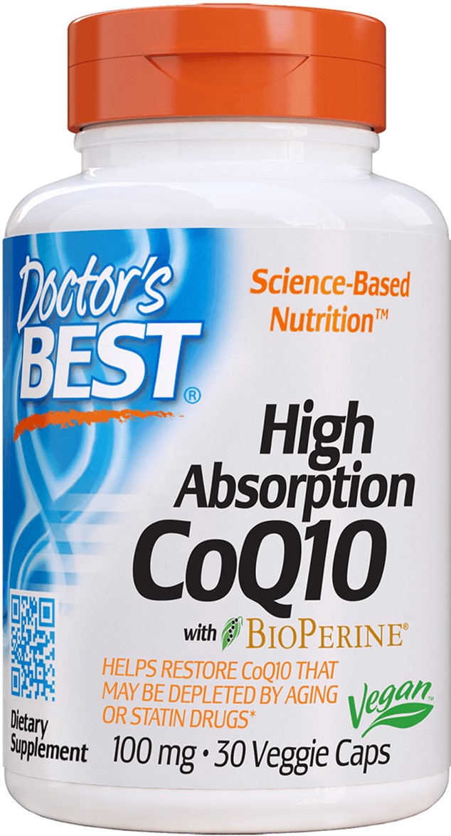 

Натуральная добавка Doctor's Best BioPerine Коэнзим Q10 высокой Абсорбации 100 мг 30 гелевых капсул (753950000544)