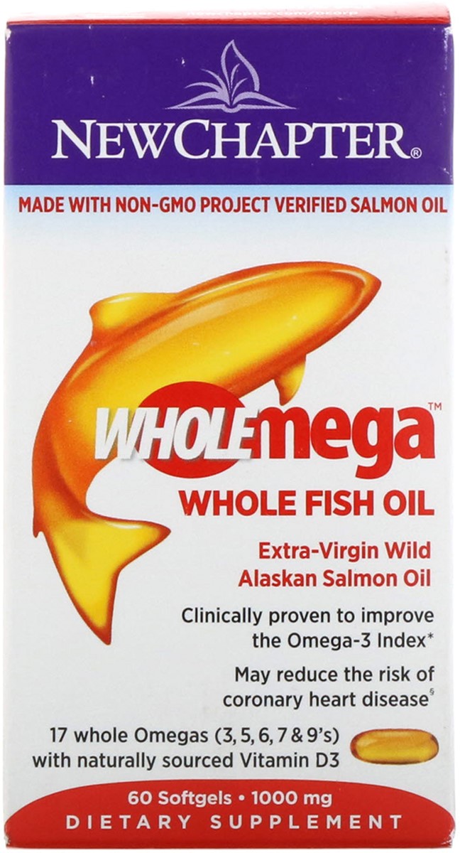 Акція на Жирные кислоты New Chapter Wholemega омега из рыбьего жира 1000 мг 60 желатиновых капсул (727783050021) від Rozetka UA