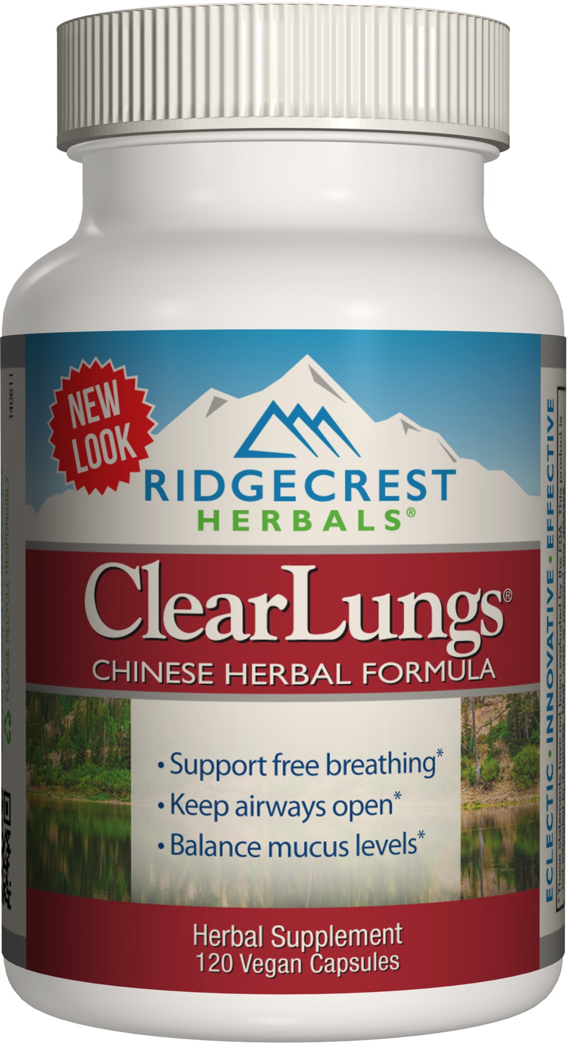 

Натуральная добавка Ridgecrest Herbals Clear Lungs 120 гелевых капсул (355724001360)