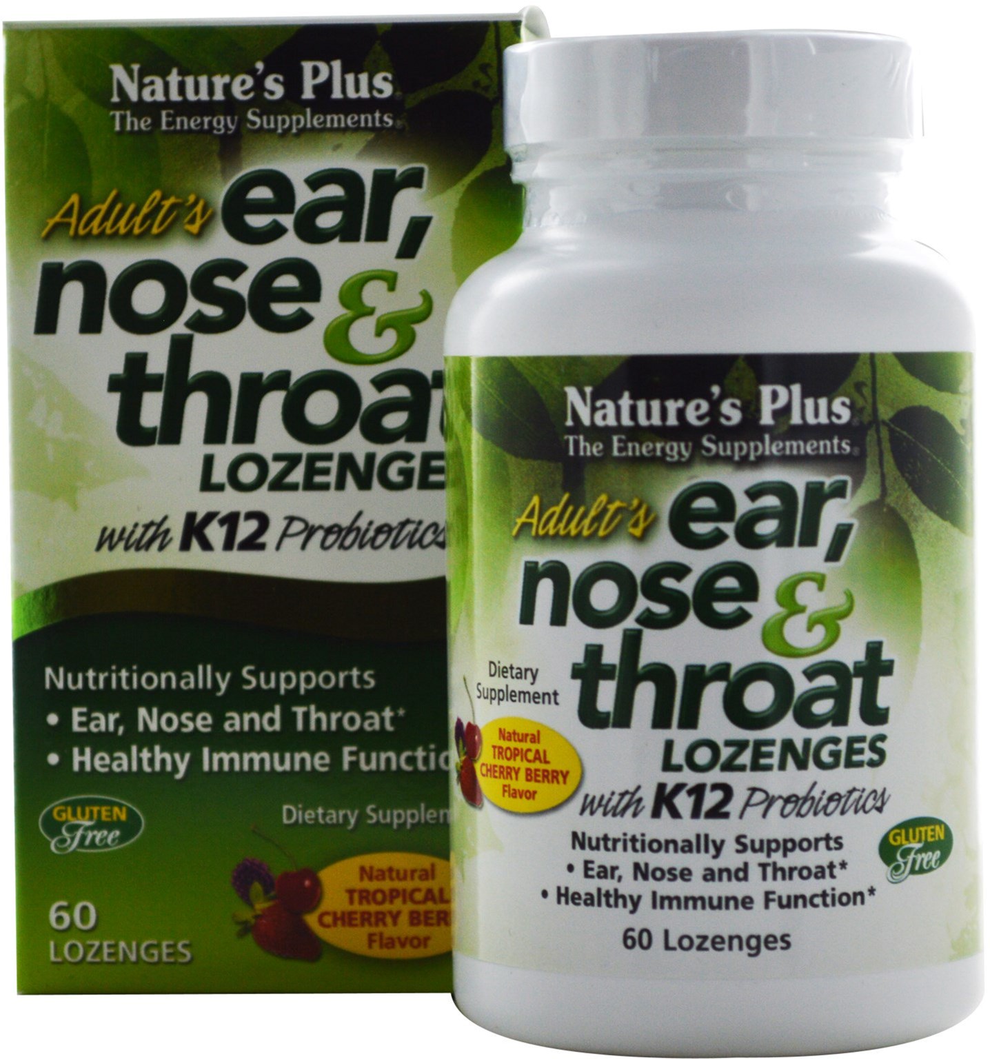 

Натуральная добавка Natures Plus Adult`s ear, nose & throat с Пробиотиком К12 Тропические ягоды и вишня 60 таблеток для рассасывания (97467492547)