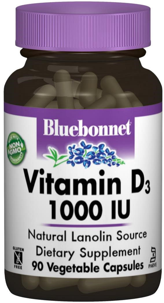 

Витамины Bluebonnet Nutrition Витамин D3 1000IU 90 гелевых капсул (743715003118)