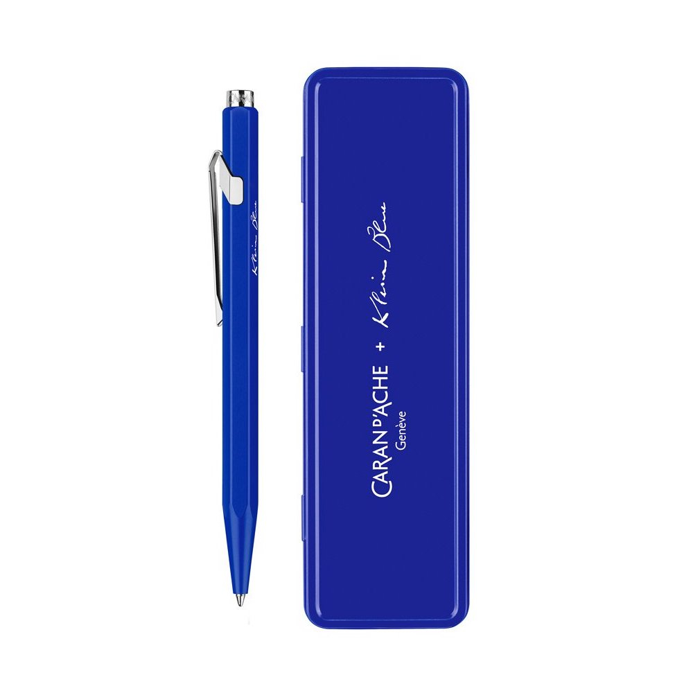 

Ручка Caran d'Ache 849 Klein Blue® Синя + пенал (7630002344623)