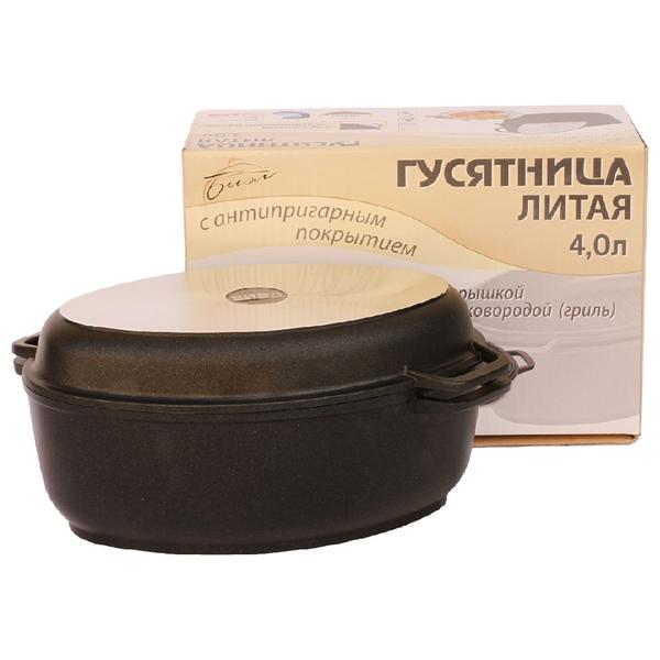 

Гусятница антипригарная Biol 4 л с крышкой-грилем