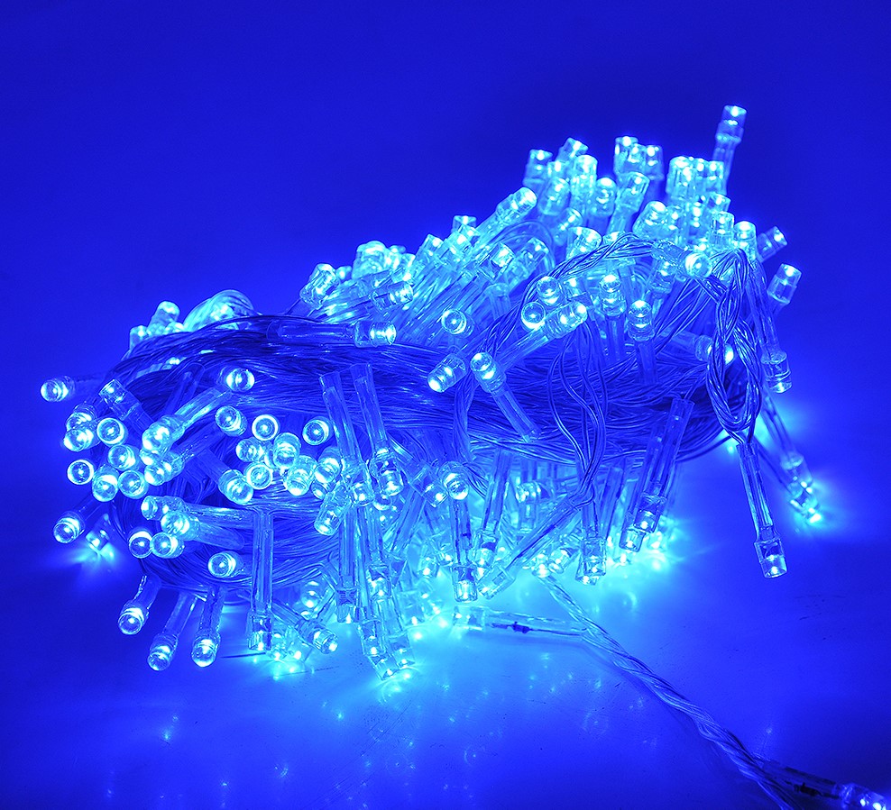

Гирлянда Voltronic 100LED (Шестигранник Big) Blue, 8 режимов, 5 метров
