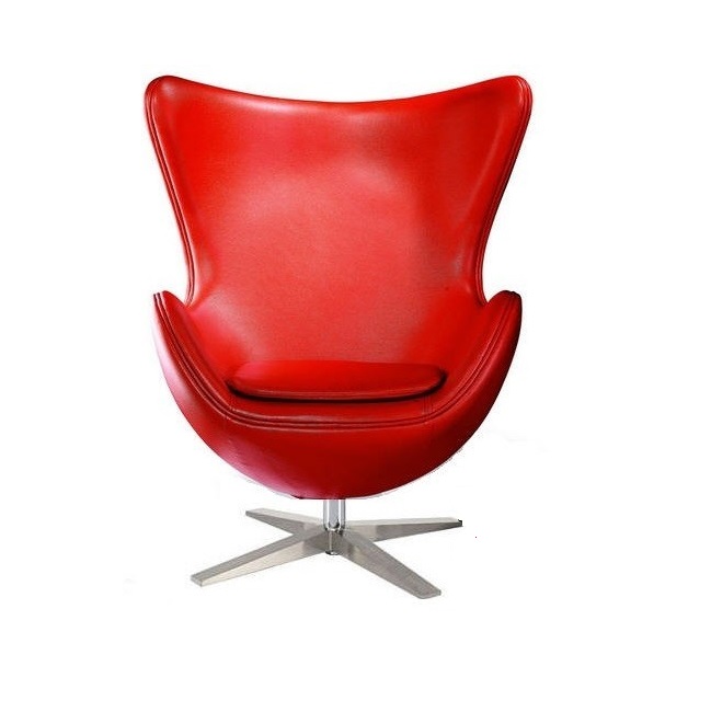 

Кресло SDM Эгг (Egg) с наклонной спинкой поворотное кожзам Красное