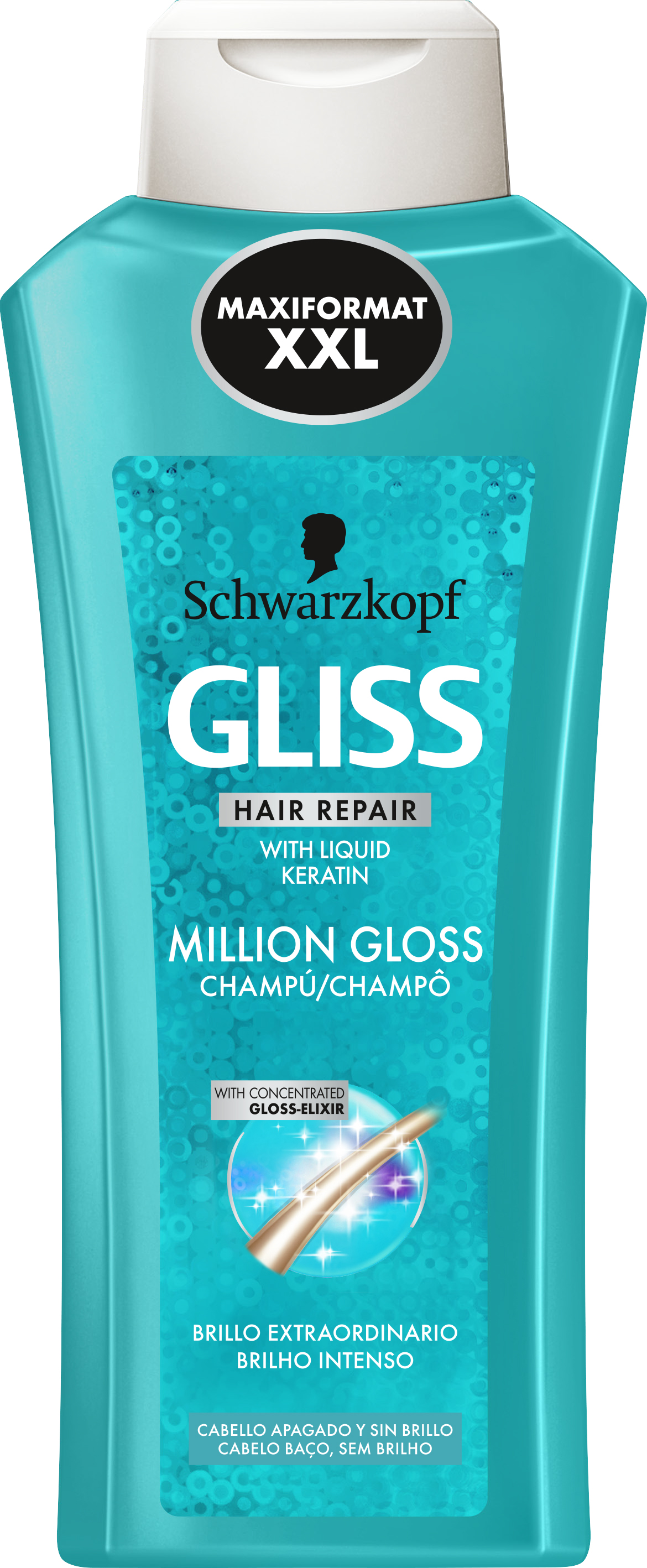 Шампунь Gliss Kur Million Gloss для тусклых и лишенных блеска волос 650 ...