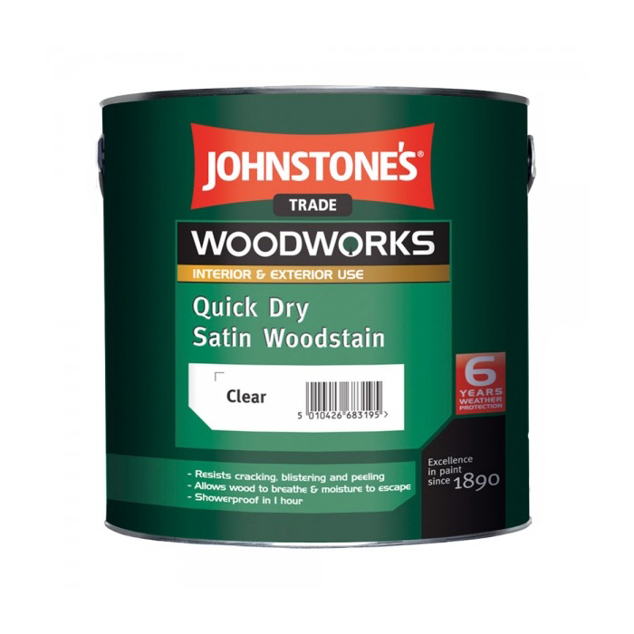 

JOHNSTONE'S Quick Dry Satin Woodstain (0.75л)