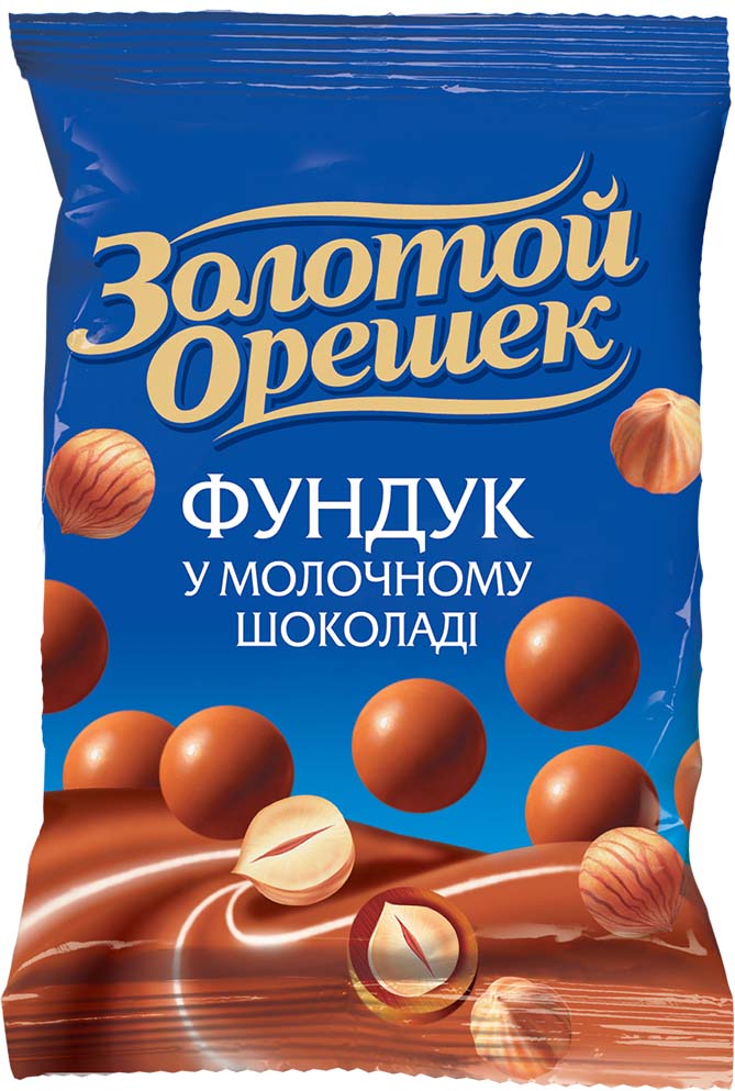 Лесные орехи в молочном шоколаде Золотой Орешек 100 г (4820005195244 ...