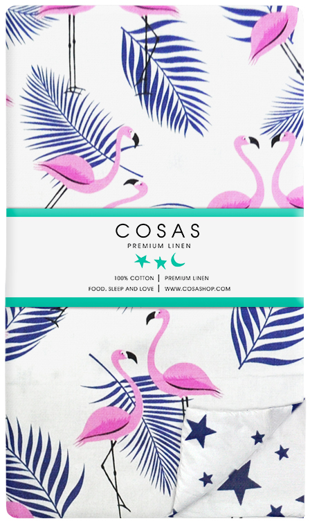 

Пододеяльник Cosas Бязь Премиум Flamingo Palm 155х215