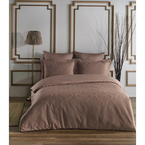 

Комплект постельного белья SoundSleep Damask жаккард семейный Kahve