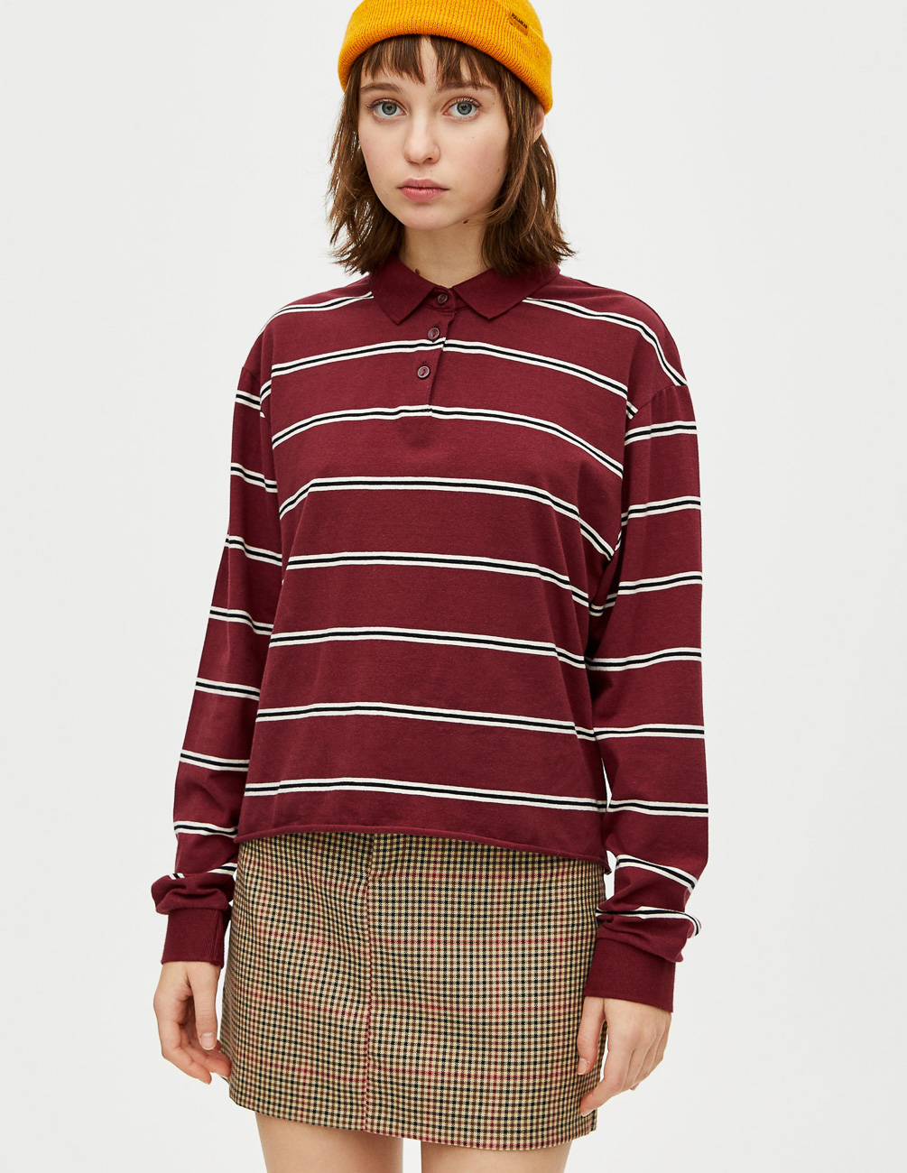 

Поло PULL & BEAR Ж1052930 (9238/373/605) цвет бордовый M