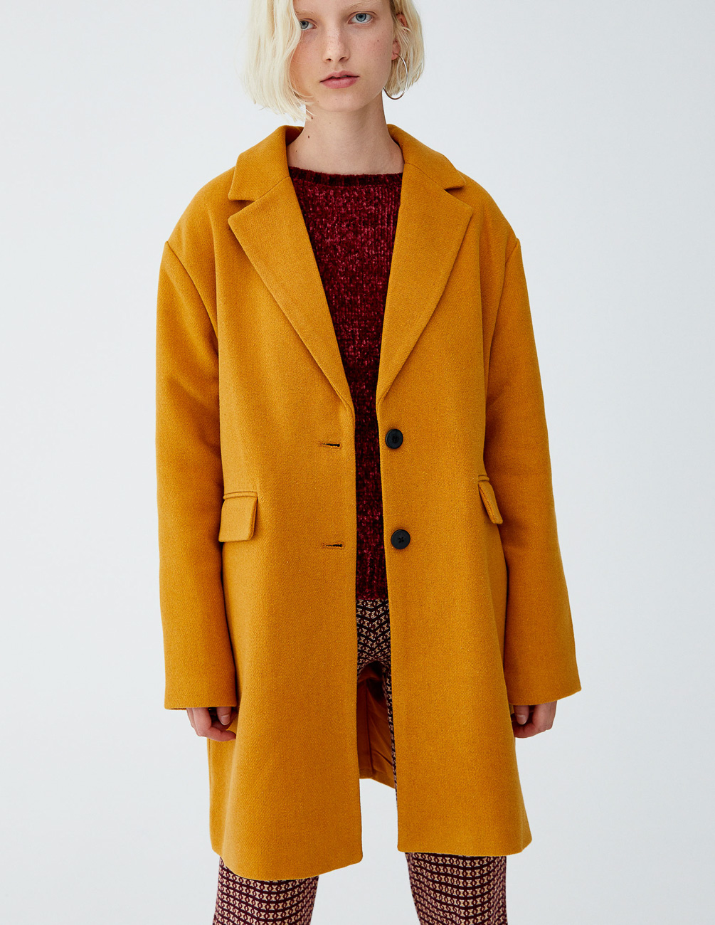 

Пальто PULL & BEAR Ж1052754 (9752/301/305) цвет оранжевый M