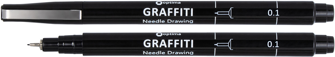 

Набор лайнеров Optima Graffiti Черный 0.1 мм 12 шт (O16409)