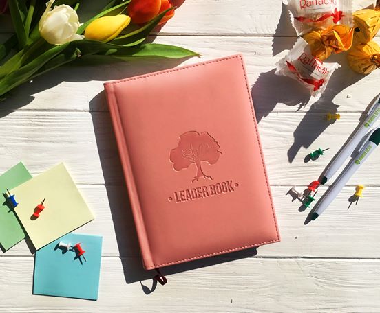 

Еженедельник Leader Book, пудровий (X-9049)