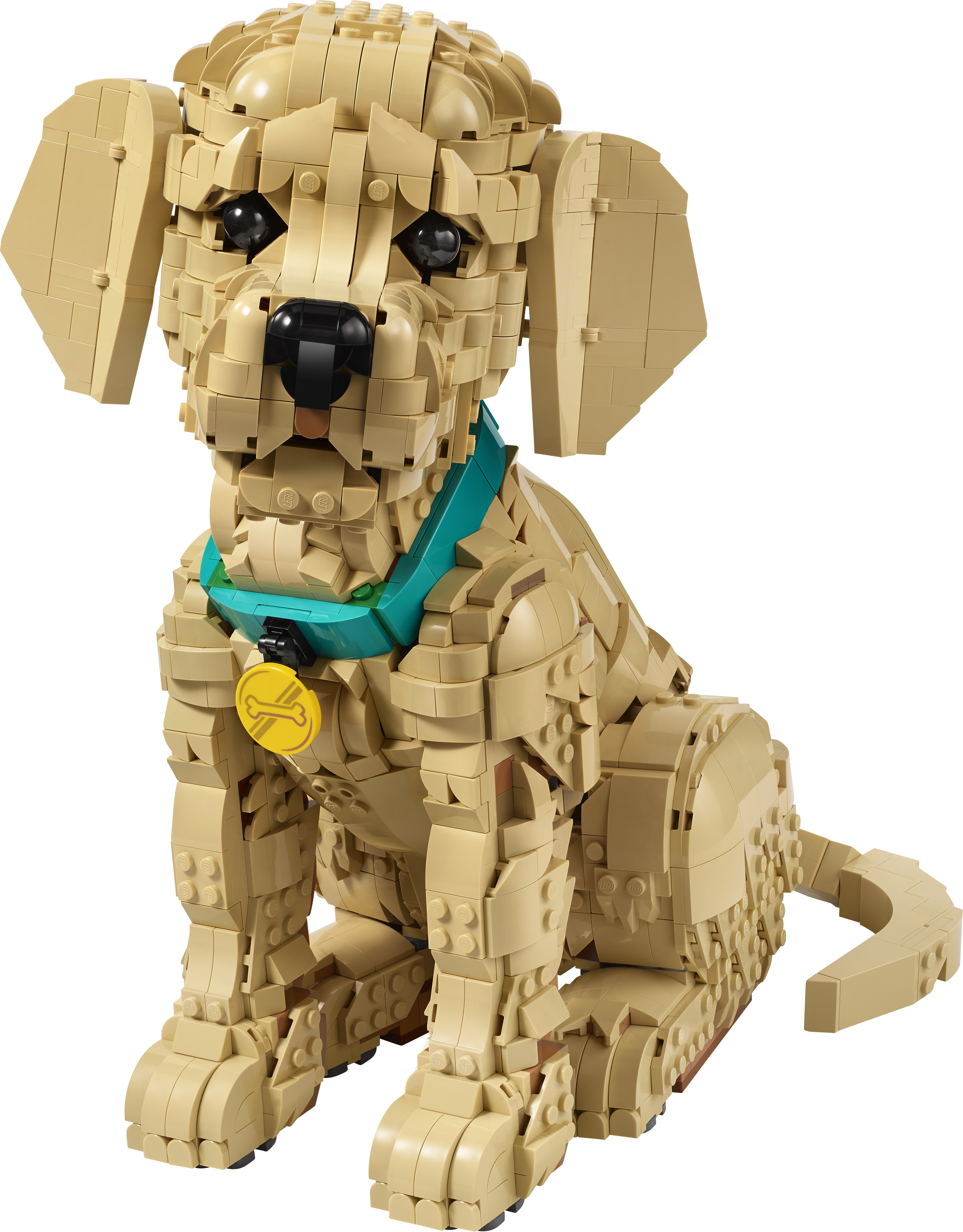 фото Блочный конструктор LEGO Icons Щенок золотистого ретривера (11384)