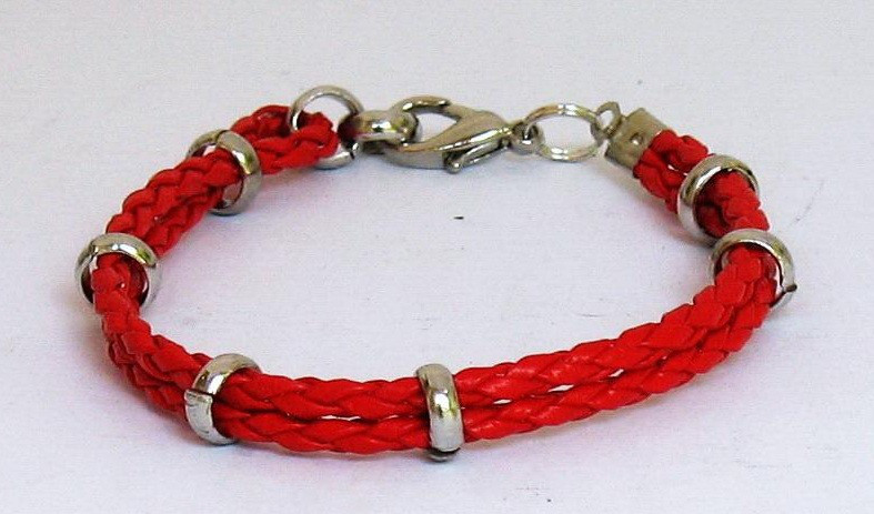 

Браслет Scappa из натуральной кожи красный D317 757151071