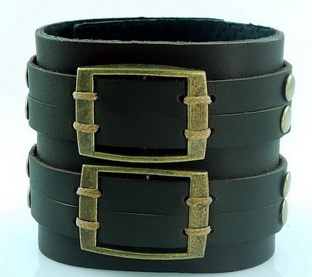 

Браслет Scappa из натуральной кожи черный I-37 757151029