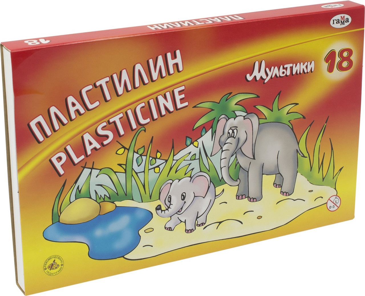 

Пластилін 18 кольор. 360гр "Гамма" №280028 Мультики кор.,стек(10)