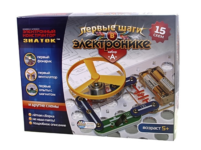 

Конструктор Знаток. Перші кроки в електроніці №REW-K060 /КіддіСвіт/