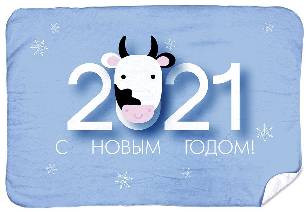 

Плед детский подарочный новогодний Amatini С Новым Годом 2021