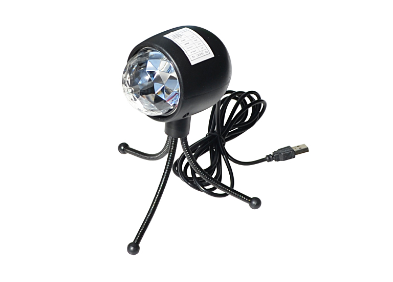 

USB лампа Foton LED 3W Rotating RGB с треногой 2015601
