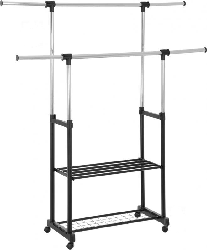 

Вешалка для одежды PROзапас двойная 157 х 136 х 40 см черная