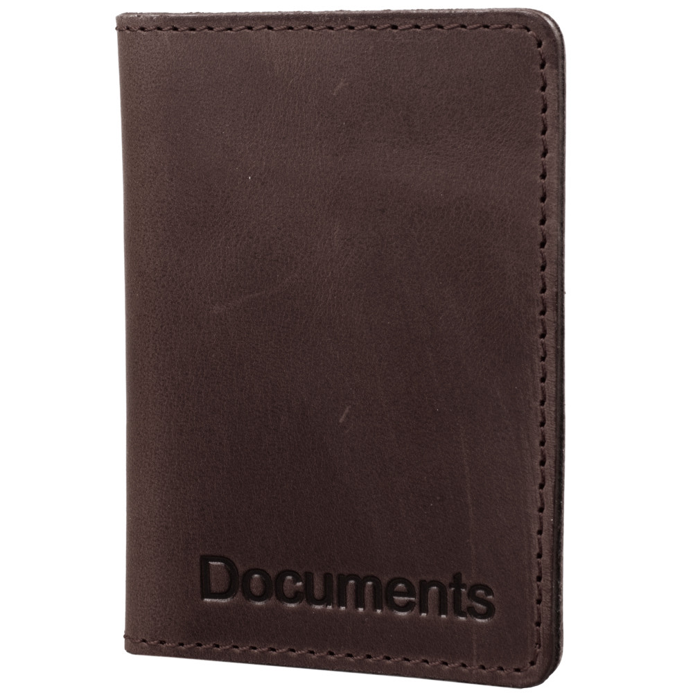 

Мужская кожаная обложка для паспорта DNK Leather 7х10х1,5 см (acs0011809) Коричневый