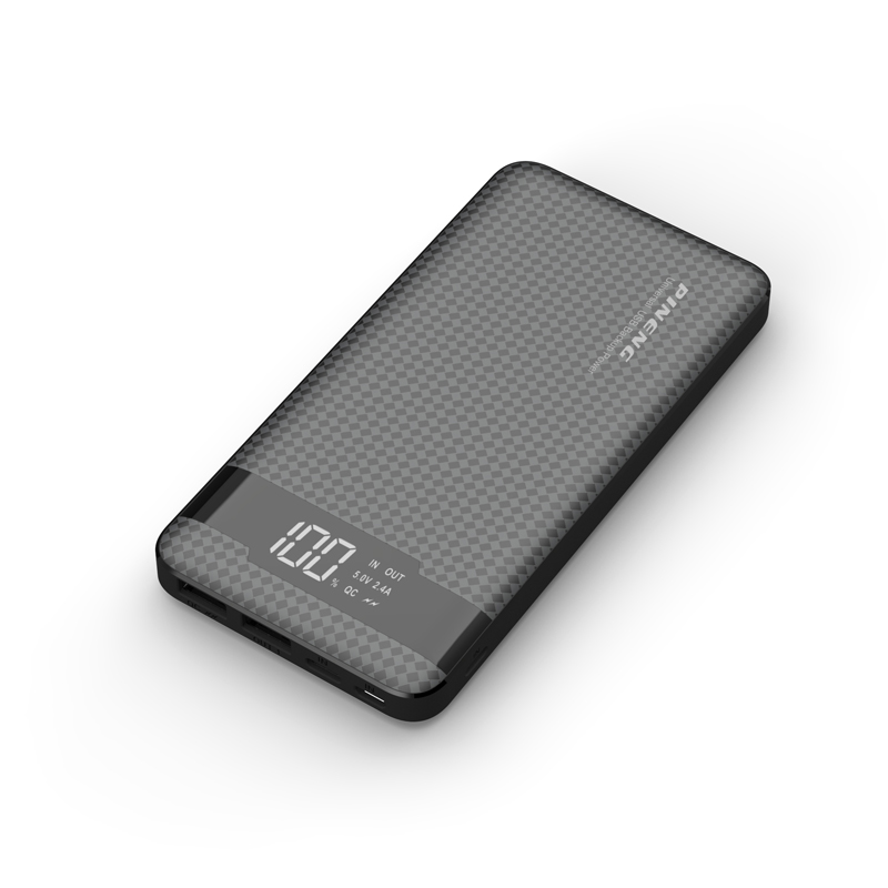 

Внешний аккумулятор Power Bank Pineng PN-961 10000 mAh 3 Input & 2 Output Quick Charge 3.0 Black