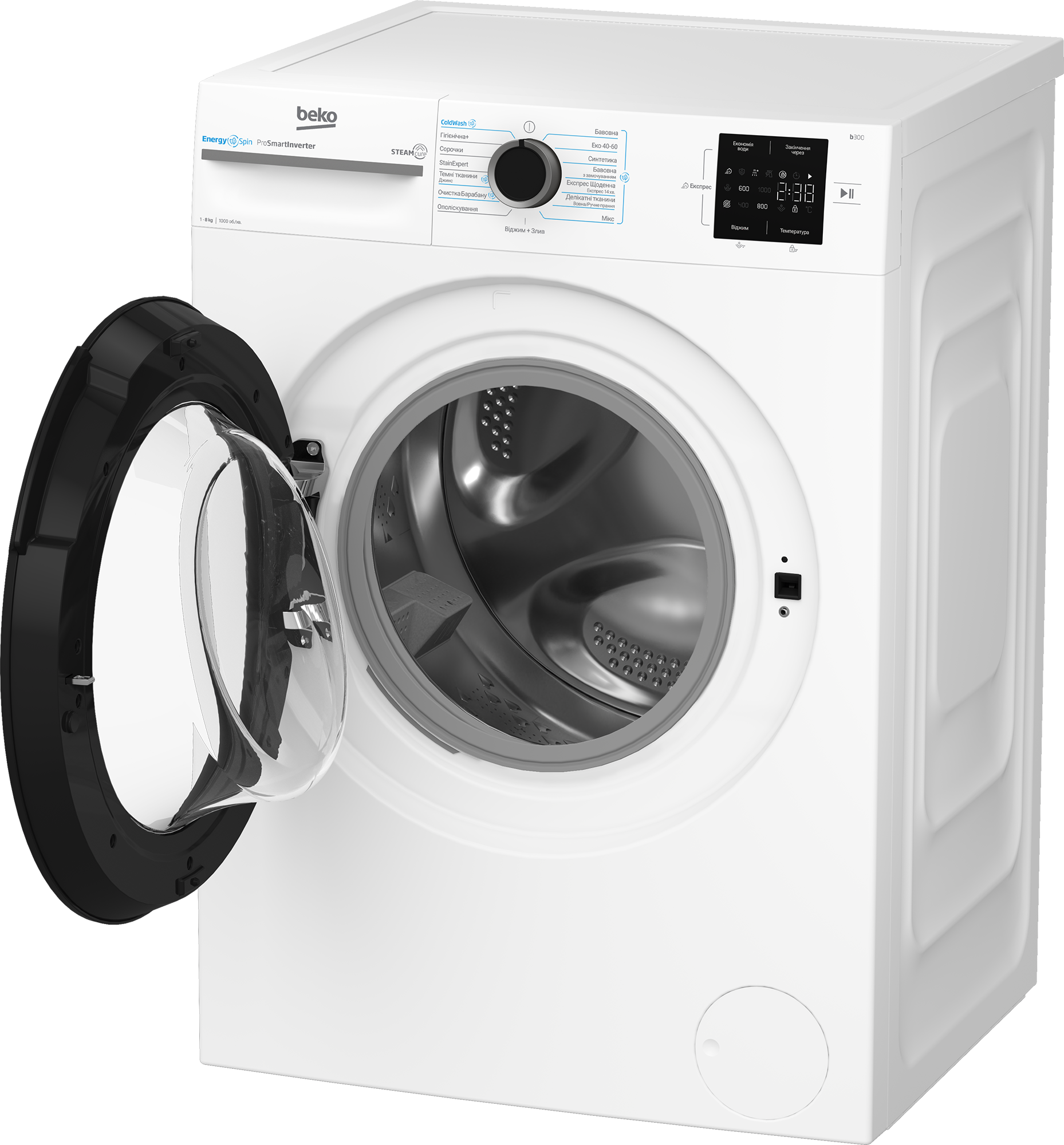 Комплект машин BEKO Пральна BM1WFSU38033WB + Сушильна BM3T38239WW — фото 8