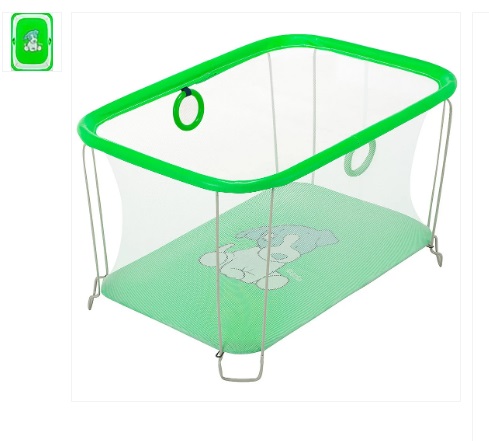 

Манеж Qvatro Солнышко-02 мелкая сетка зеленый (Dog)