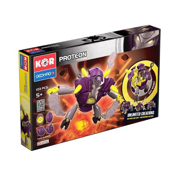 

Магнитный конструктор GEOMAG Proteon Vulkram 103 элемента (0871772006336)
